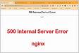 Nginx500 Internal Server Error
